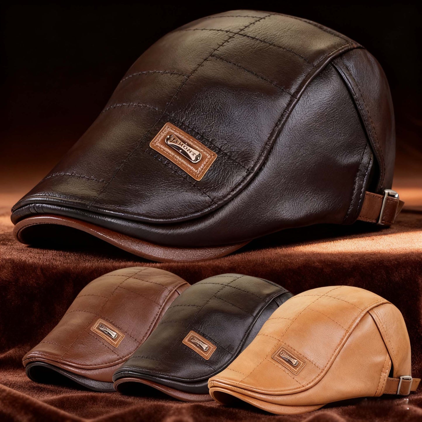 🧢🔥 Męska wysokiej jakości retro skórzana beretka 3 w 1 – modna, wodoodporna i wiatroszczelna, z ciepłą podszewką, bardzo praktyczna