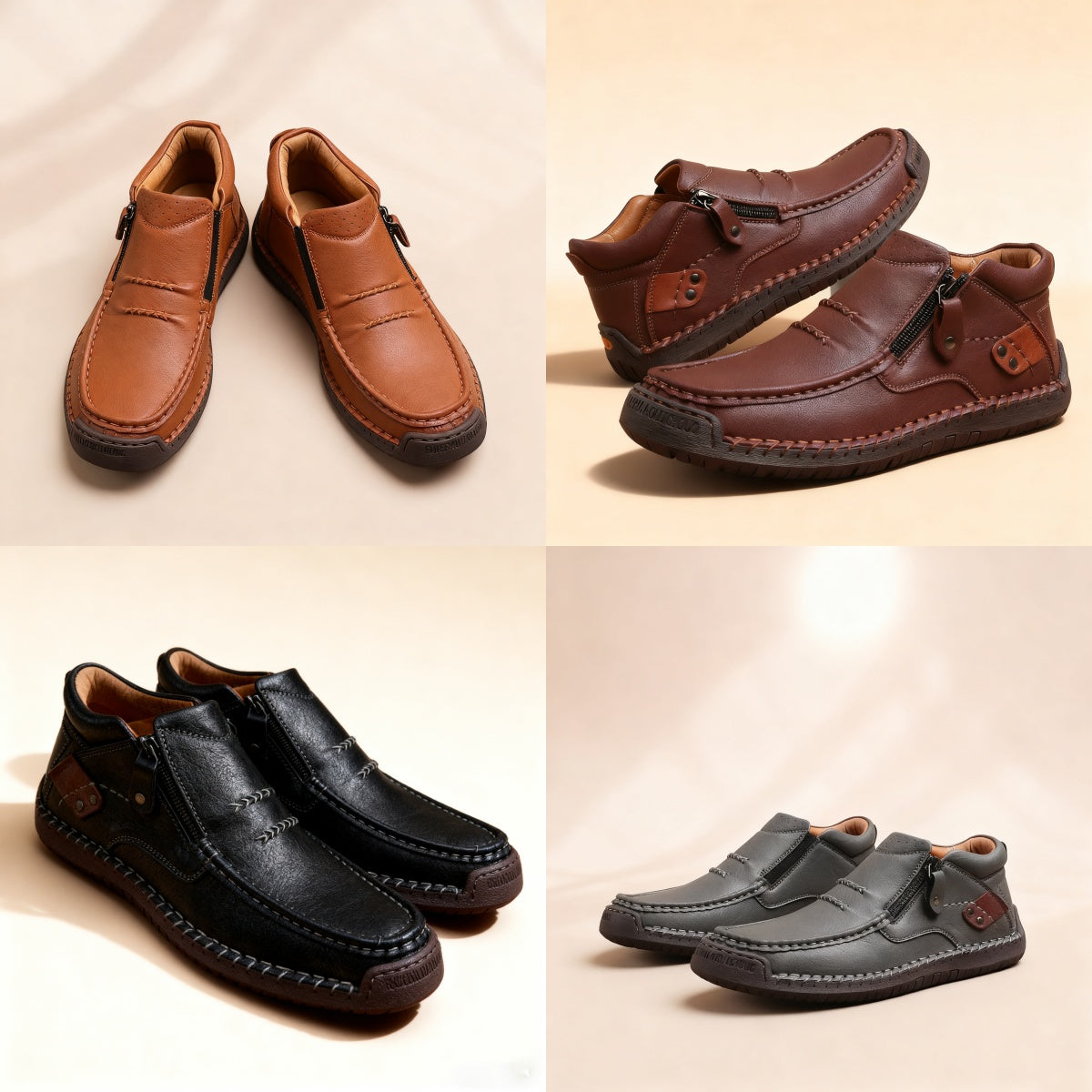 ✨🥾【38-48】 Męskie, ręcznie robione, skórzane, wsuwane buty do jazdy samochodem – szeroki nosek, wsparcie łuku stopy👞🛒