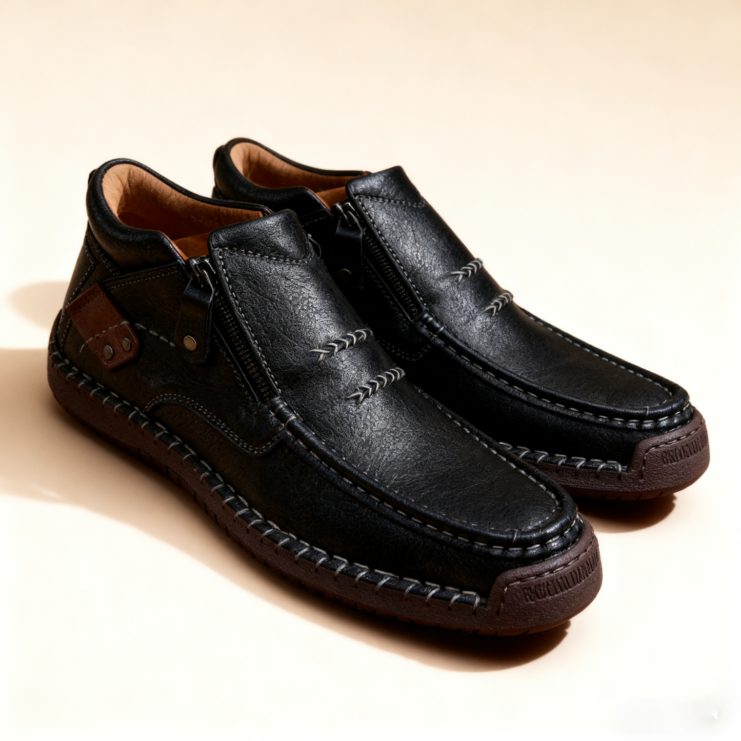 ✨🥾【38-48】 Męskie, ręcznie robione, skórzane, wsuwane buty do jazdy samochodem – szeroki nosek, wsparcie łuku stopy👞🛒