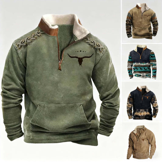 👕【Sezonowa promocja 50%】Nowy, modny męski sweter z długim rękawem 3D na jesień i zimę 2025