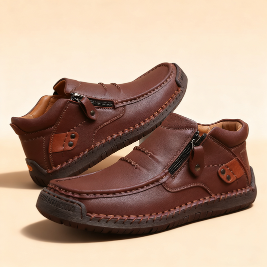 ✨🥾【38-48】 Męskie, ręcznie robione, skórzane, wsuwane buty do jazdy samochodem – szeroki nosek, wsparcie łuku stopy👞🛒