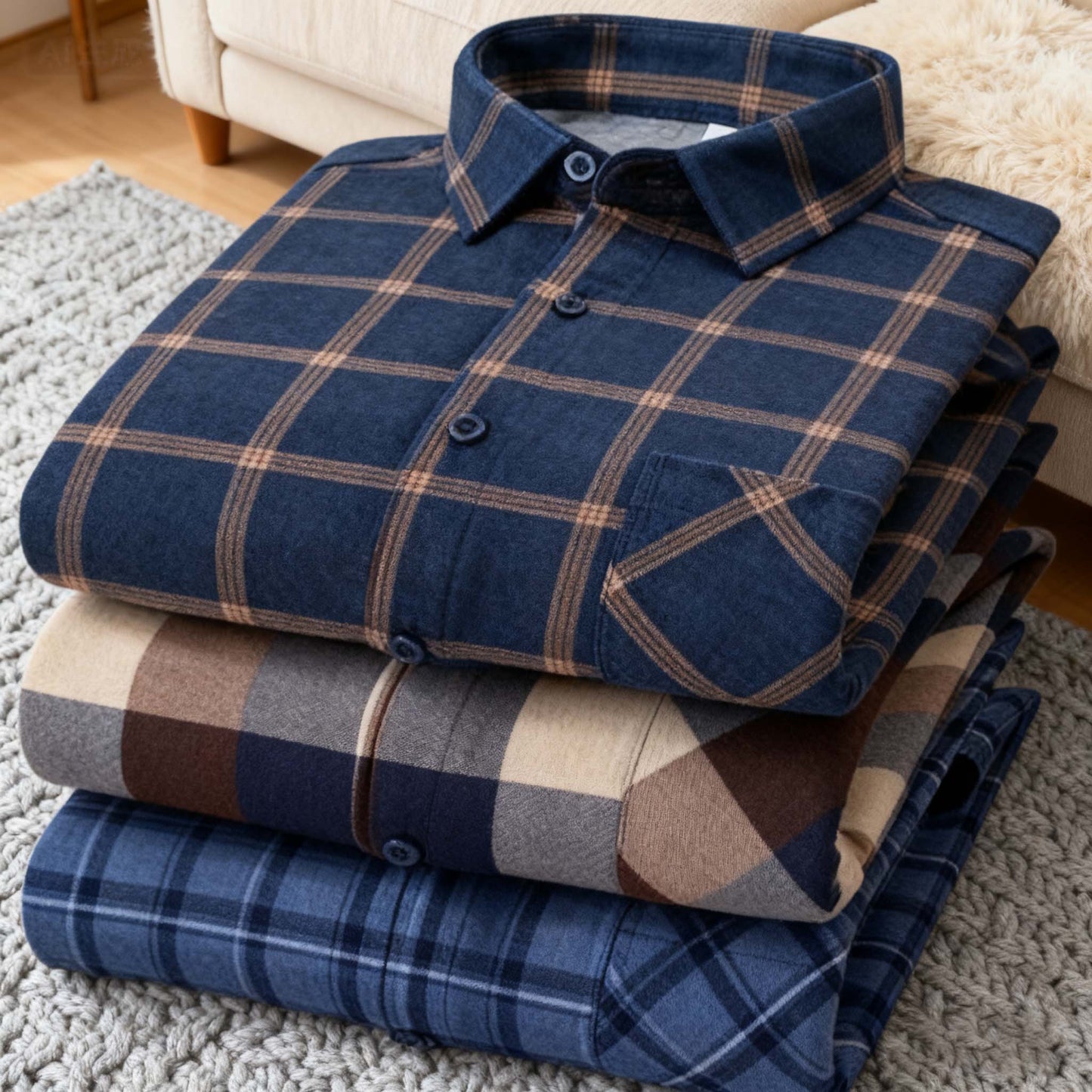 👔【L-5XL】Męska koszula biznesowa na jesień i zimę, ciepła, z długim rękawem