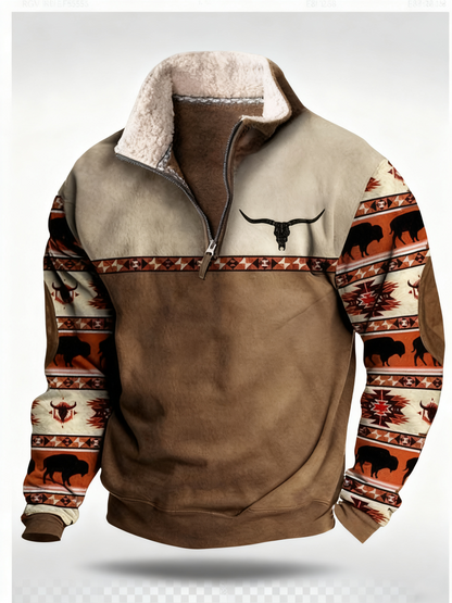 👕【Sezonowa promocja 50%】Nowy, modny męski sweter z długim rękawem 3D na jesień i zimę 2025
