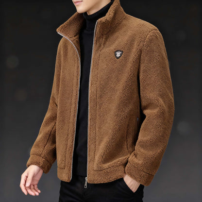 🔥【Kupi enega, prejmi enega brezplačno】🔥【M-4XL】🐏Nova moška zimska jakna iz jagnječje kože – debela, topla in udobna jakna za moške