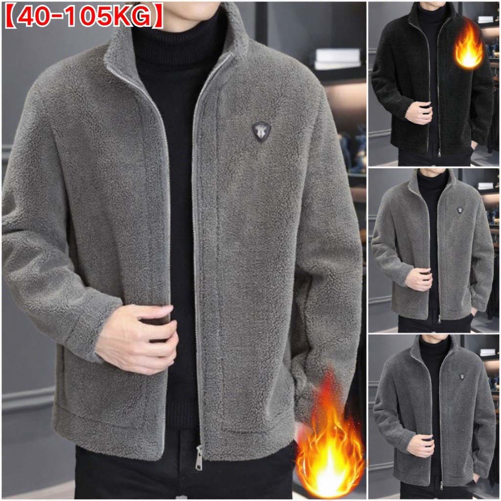 🔥【Kupi enega, prejmi enega brezplačno】🔥【M-4XL】🐏Nova moška zimska jakna iz jagnječje kože – debela, topla in udobna jakna za moške