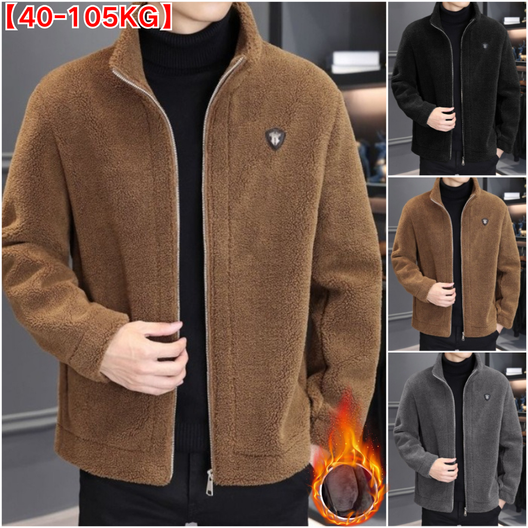 🔥【Kupi enega, prejmi enega brezplačno】🔥【M-4XL】🐏Nova moška zimska jakna iz jagnječje kože – debela, topla in udobna jakna za moške