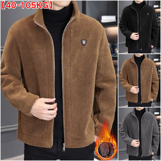 🔥【Kupi enega, prejmi enega brezplačno】🔥【M-4XL】🐏Nova moška zimska jakna iz jagnječje kože – debela, topla in udobna jakna za moške