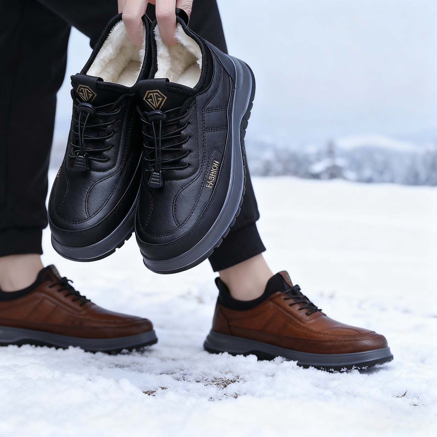🔥🔥【39-45】2025 Męskie zimowe buty sportowe