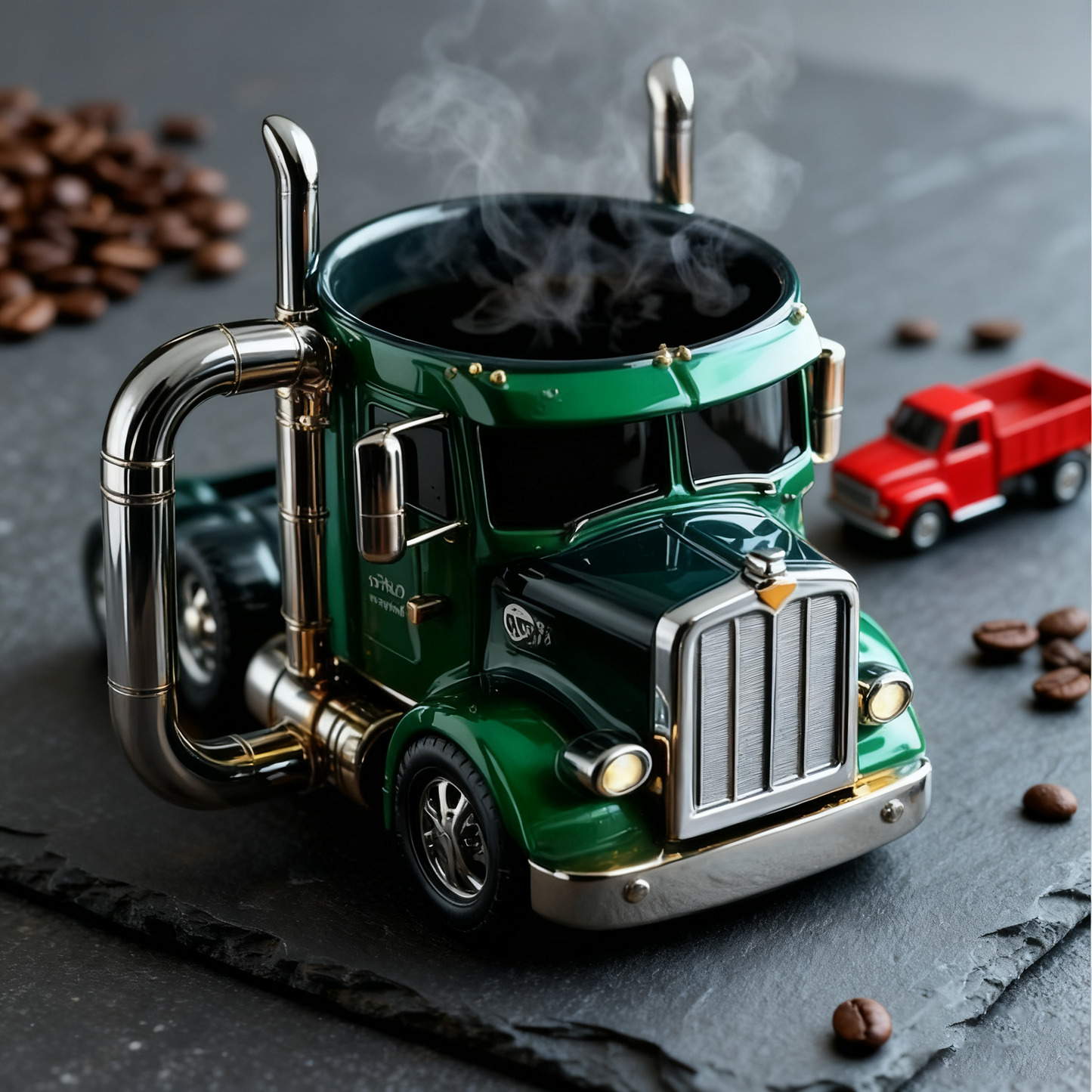 🚛Ręcznie robiony kubek do kawy w kształcie ciężarówki
